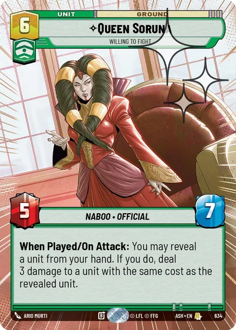 Queen Soruna, Willing to Fight