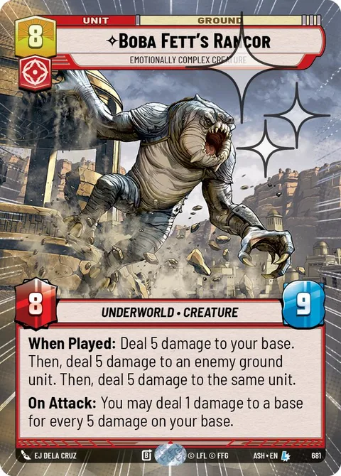 Boba Fett's Rancor, Emotionally Complex Creature