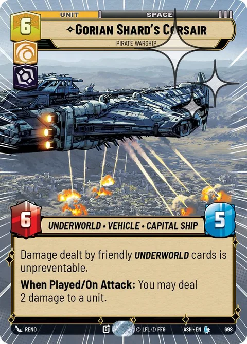 Gorian Shard's Corsair, Pirate Warship