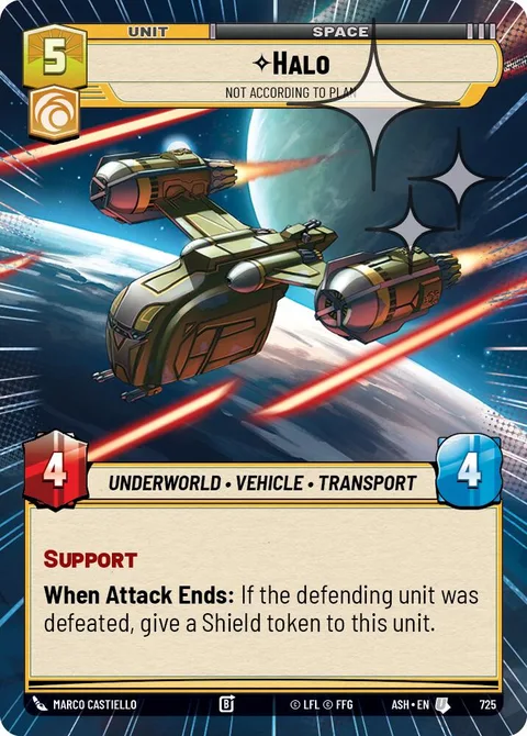 Halo, Not According to Plan