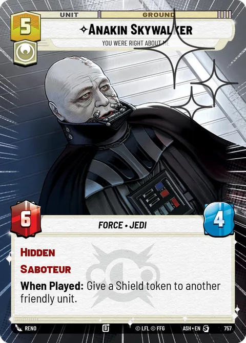 Anakin Skywalker, You Were Right About Me
