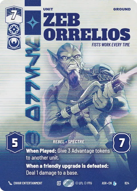 Zeb Orrelios, Fists Work Every Time