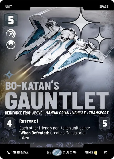 Bo-Katan's Gauntlet, Reinforce from Above