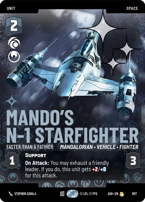 Mando's N-1 Starfighter, Faster than a Fathier