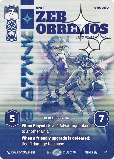 Zeb Orrelios, Fists Work Every Time