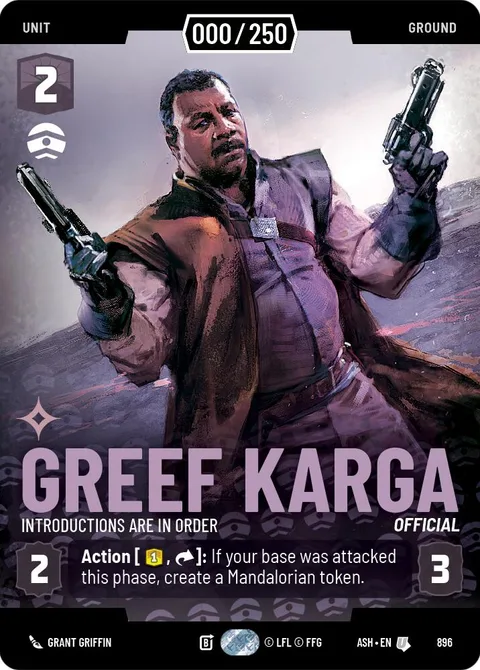 Greef Karga, Introductions are in Order