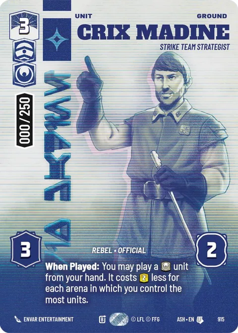 Crix Madine, Strike Team Strategist