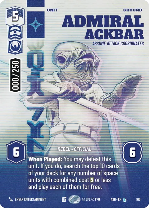 Admiral Ackbar, Assume Attack Coordinates
