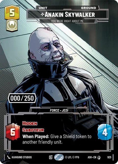 Anakin Skywalker, You Were Right About Me