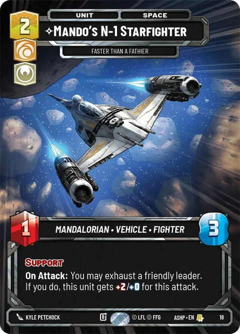 Mando's N-1 Starfighter, Faster than a Fathier