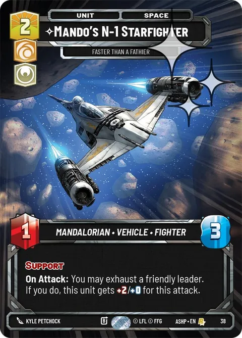Mando's N-1 Starfighter, Faster than a Fathier