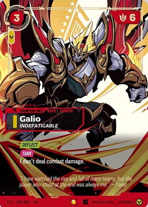Galio, Indefatigable