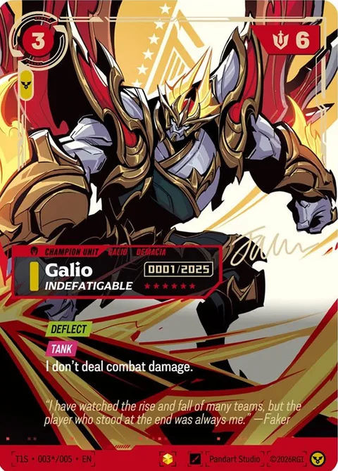 Galio, Indefatigable