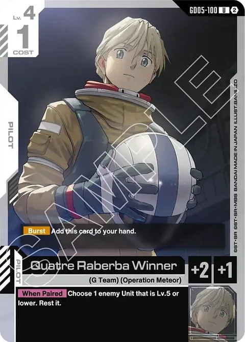 Quatre Raberba Winner (GD05-100)