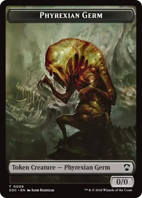 Phyrexian Germ Token (B 0/0) // Thopter Token (A 1/1)