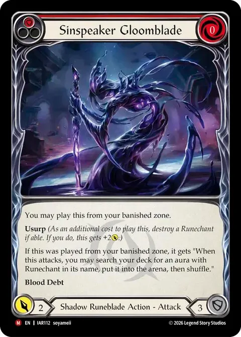 Sinspeaker Gloomblade
