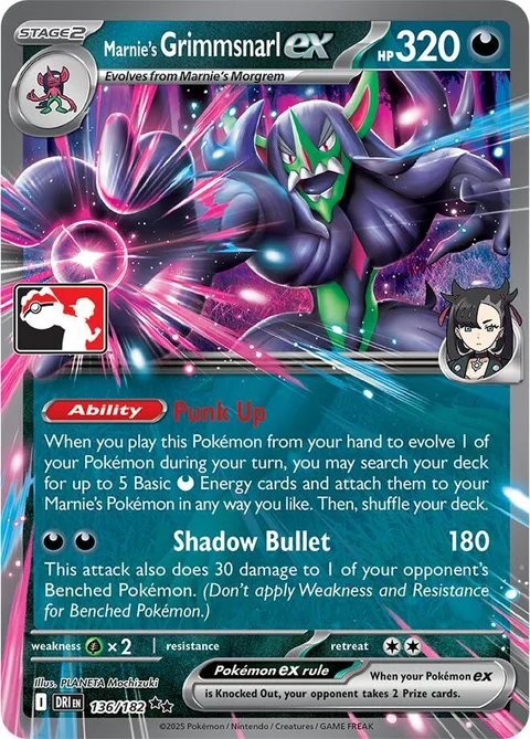 Marnie's Grimmsnarl ex [Punk Up | Shadow Bullet]