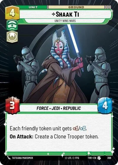 Shaak Ti, Unity Wins Wars