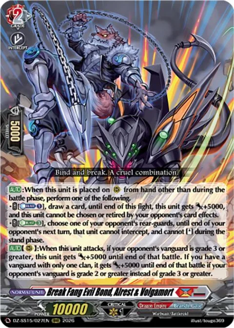 Break Fang Evil Bond, Alrest & Volgamort [D-Format]