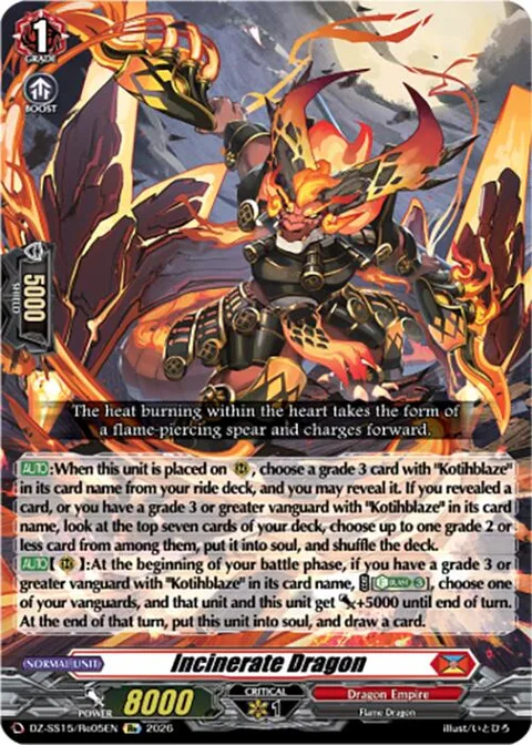 Incinerate Dragon [D-Format]