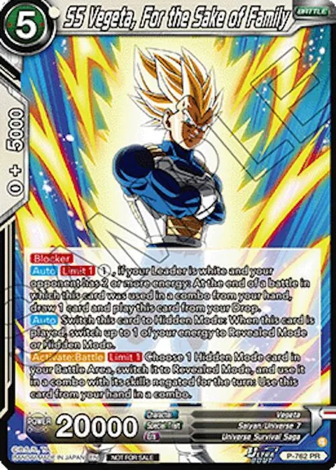 SS Vegeta, For the Sake of Family