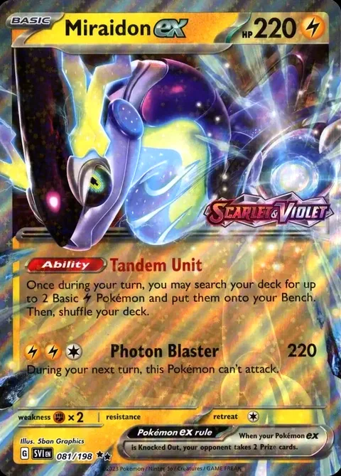 Miraidon ex [Tandem Unit | Photon Blaster]