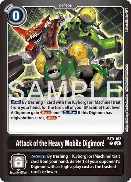 Attack of the Heavy Mobile Digimon! (BT9-102)