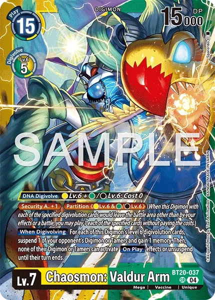 Chaosmon: Valdur Arm (BT20-037)
