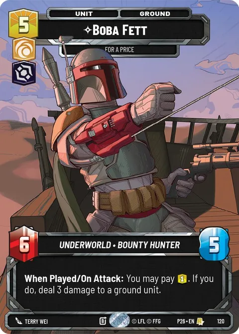 Boba Fett, For a Price