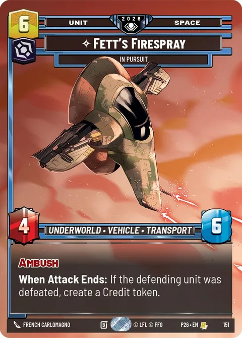 Fett's Firespray, In Pursuit
