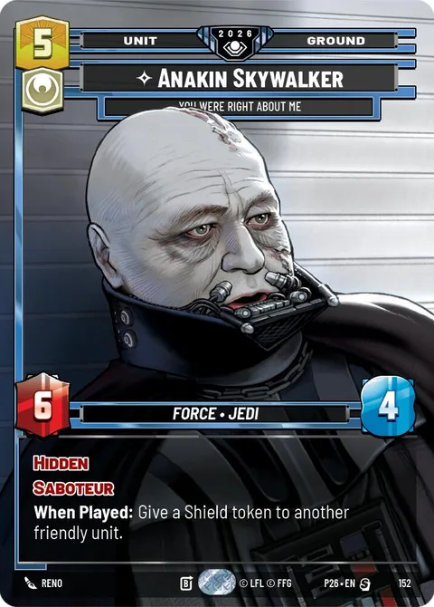 Anakin Skywalker, You Were Right About Me
