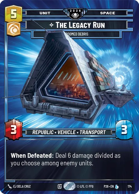 The Legacy Run, Doomed Debris