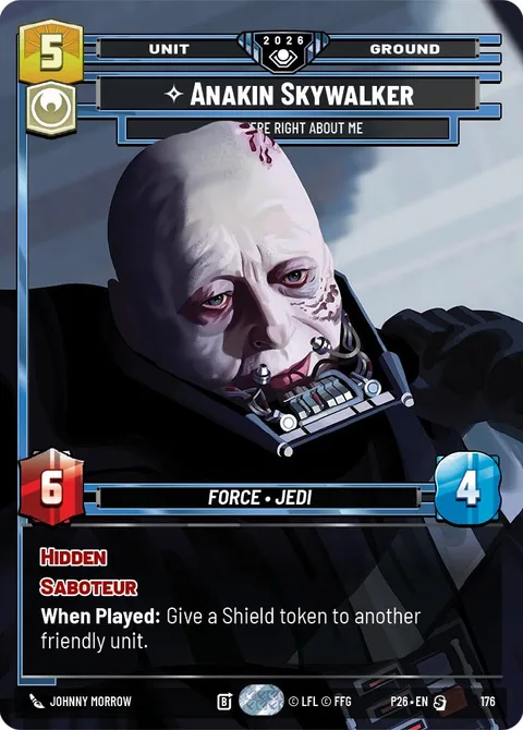 Anakin Skywalker, You Were Right About Me