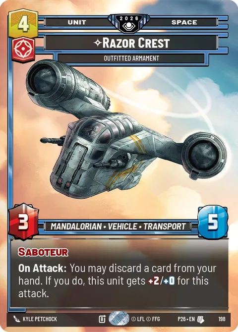 Razor Crest, Outfitted Armament