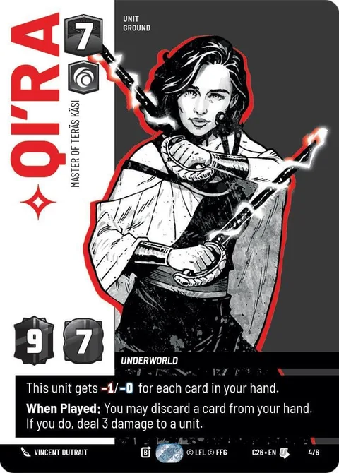 Qi'ra, Master of Teräs Käsi