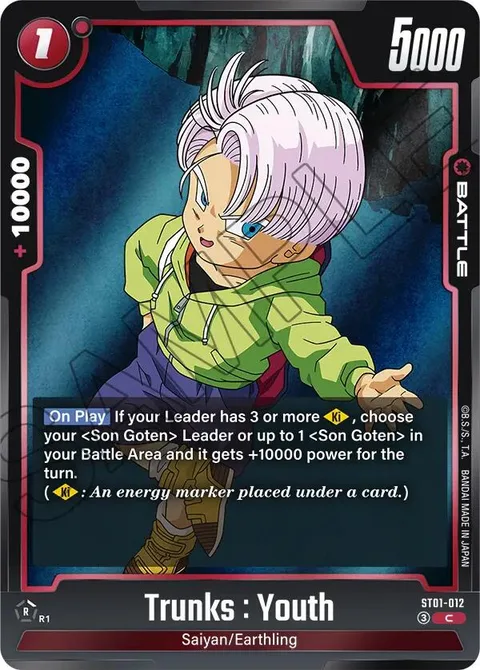 Trunks : Youth (ST01-012) [Fusion World]