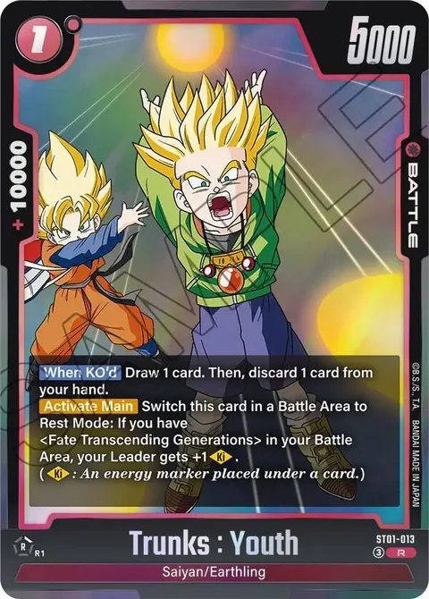 Trunks : Youth (ST01-013) [Fusion World]