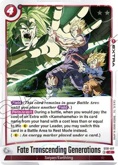Fate Transcending Generations (ST01-017) [Fusion World]