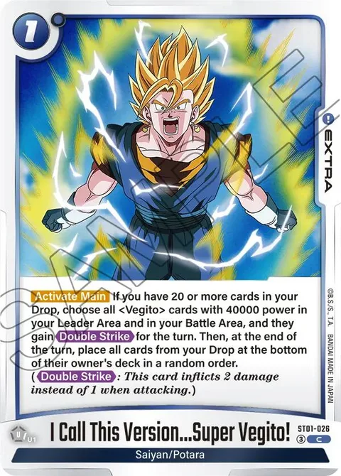 I Call This Version...Super Vegito! (ST01-026) [Fusion World]