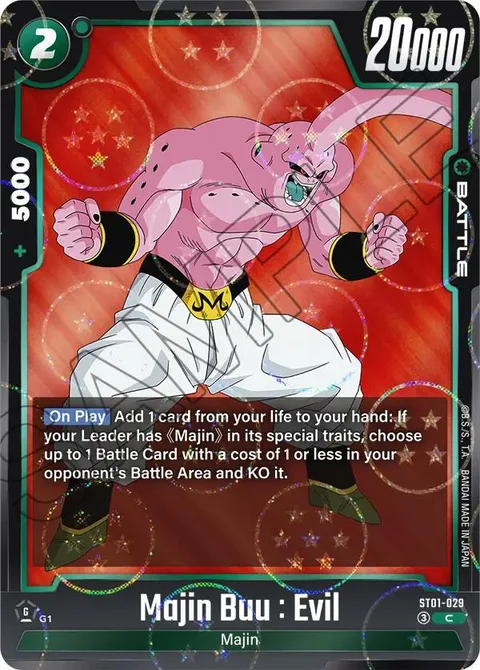 Majin Buu : Evil (ST01-029) [Fusion World]