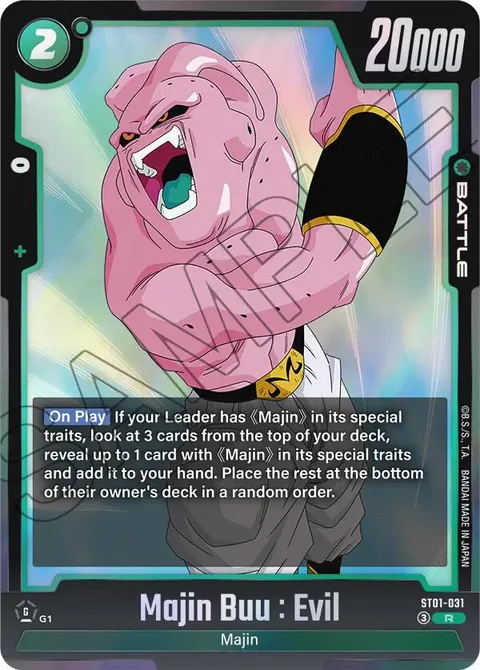 Majin Buu : Evil (ST01-031) [Fusion World]