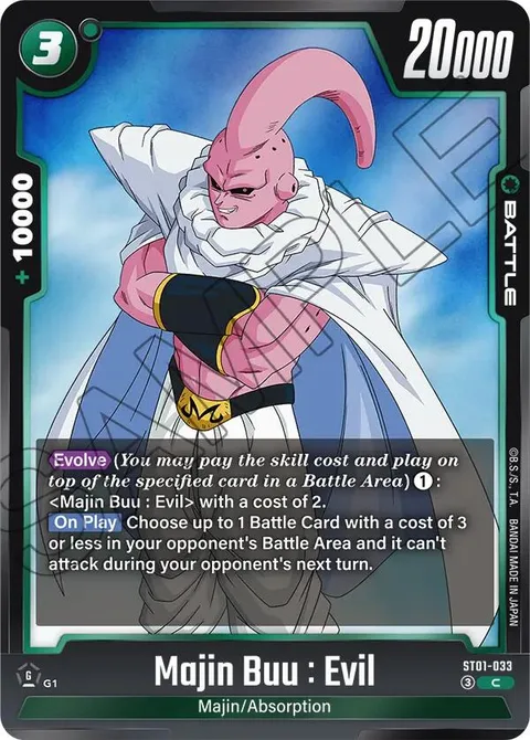 Majin Buu : Evil (ST01-033) [Fusion World]