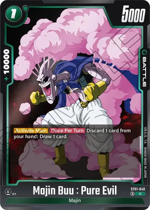 Majin Buu : Pure Evil (ST01-040) [Fusion World]