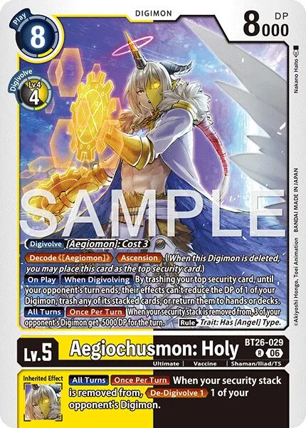 Aegiochusmon: Holy (BT26-029)