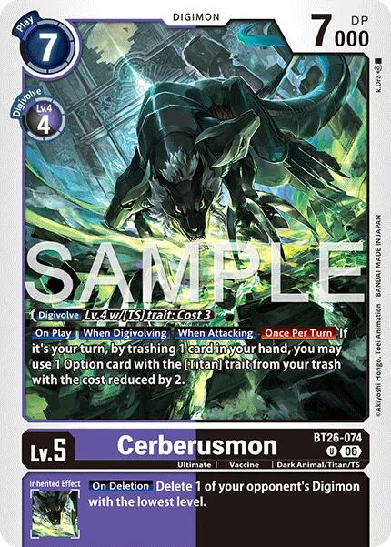 Cerberusmon (BT26-074)