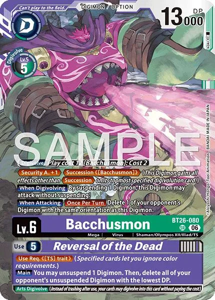 Bacchusmon / Reversal of the Dead (BT26-080)