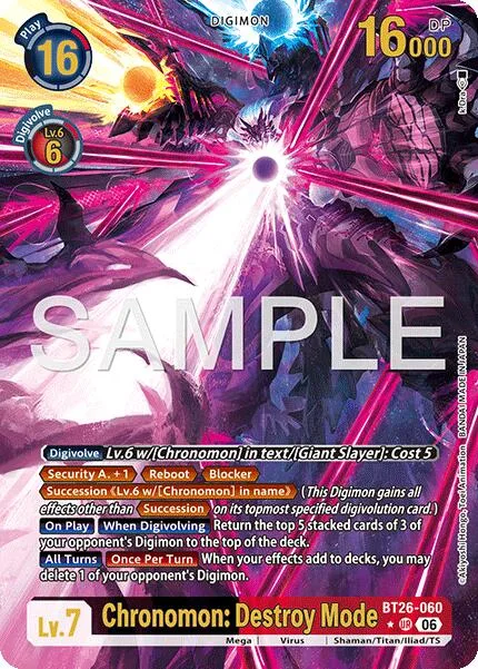 Chronomon: Destroy Mode (BT26-060)