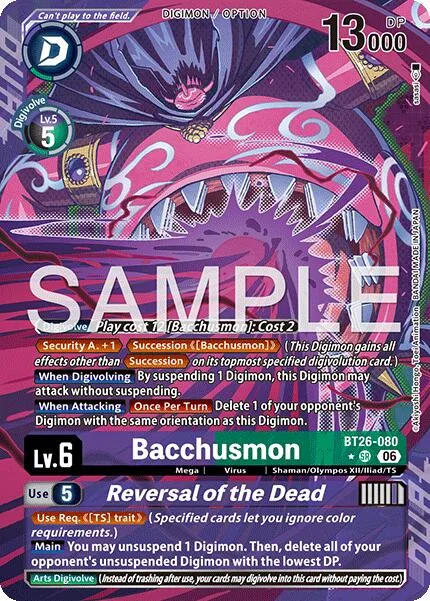 Bacchusmon / Reversal of the Dead (BT26-080)