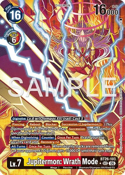 Jupitermon: Wrath Mode (BT26-103)