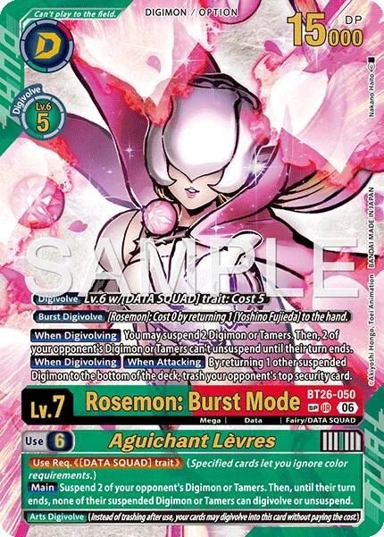 Rosemon: Burst Mode / Aguichant Lèvres (BT26-050)